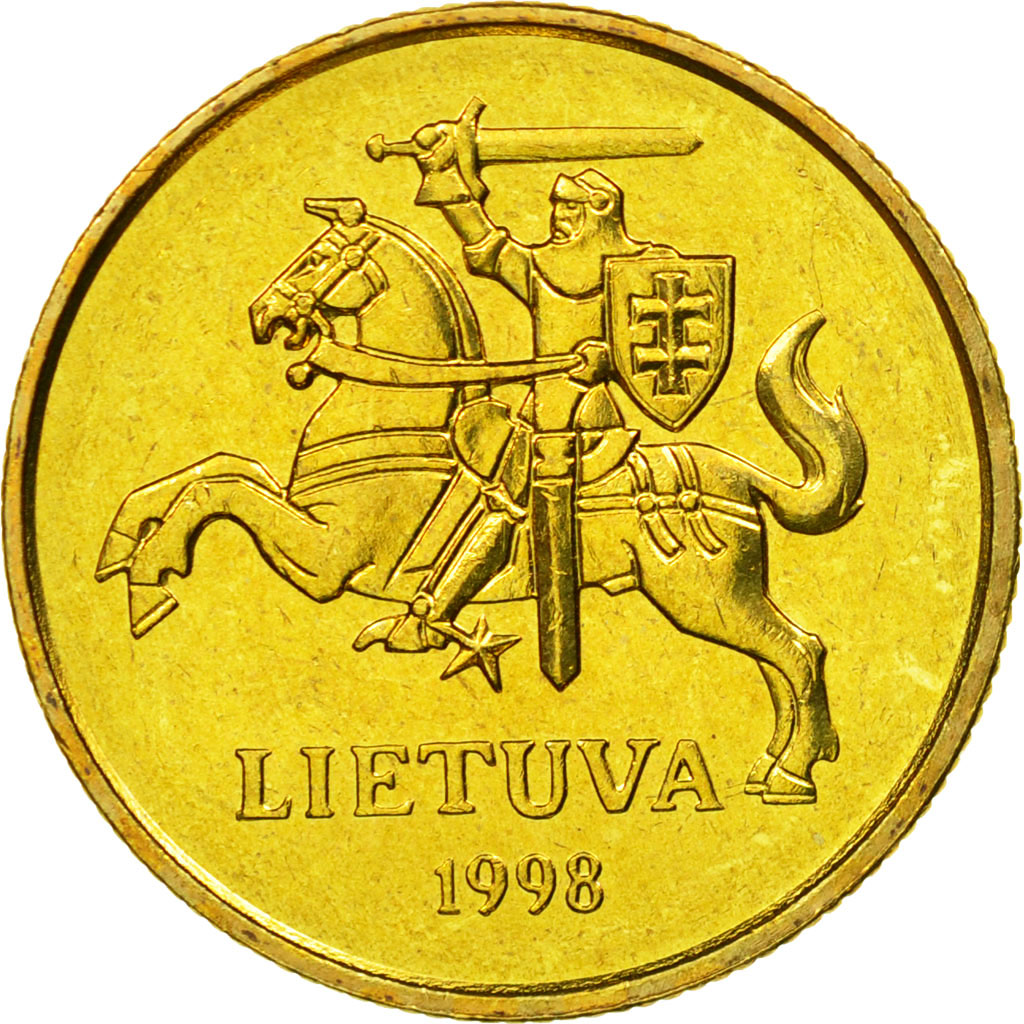 Coin, Lithuania, 50 Centu, 1998, AU(55-58), Nickel-brass, KM:108
