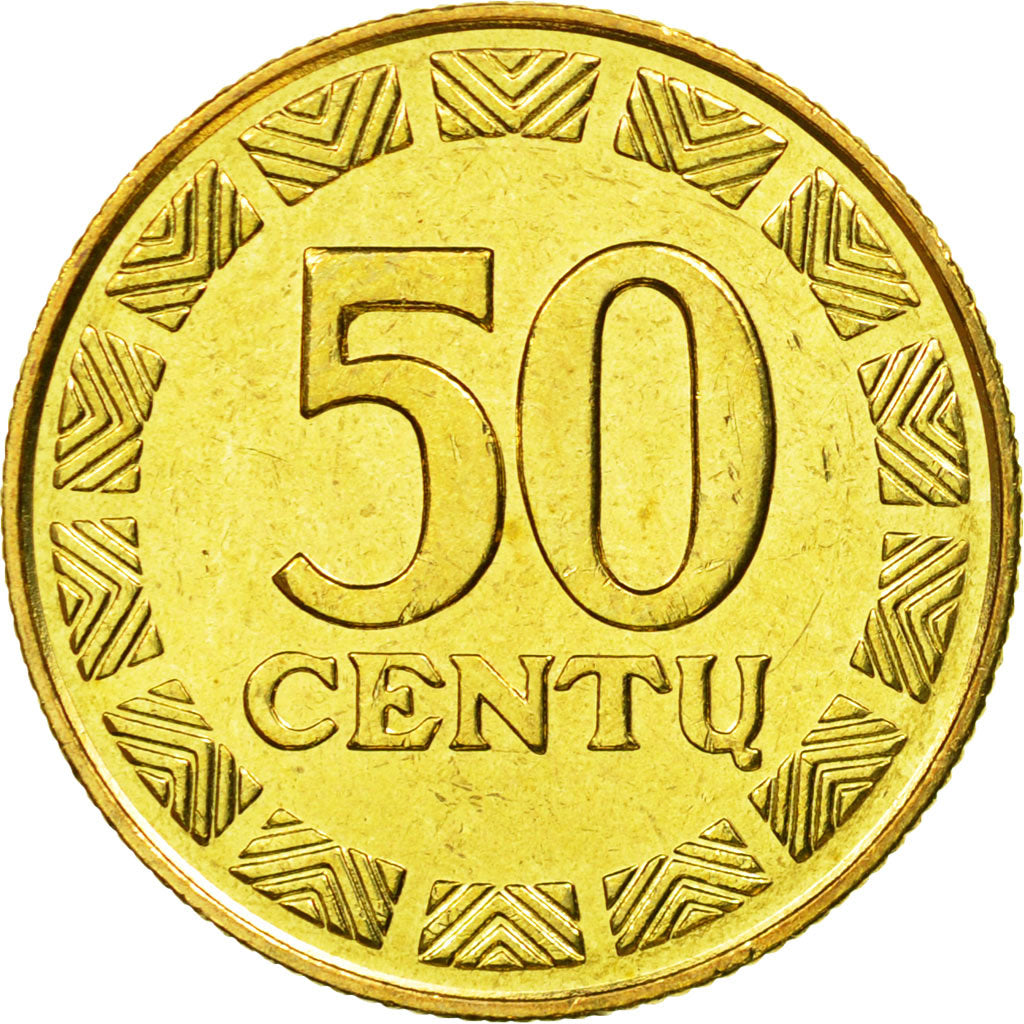 Coin, Lithuania, 50 Centu, 1998, AU(55-58), Nickel-brass, KM:108