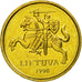 Monnaie, Lithuania, 10 Centu, 1998, SUP, Nickel-brass, KM:106