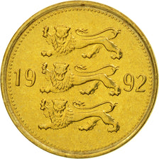 Coin, Estonia, Kroon, 1992, no mint, EF(40-45), Aluminum-Bronze, KM:35