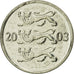 Coin, Estonia, 20 Senti, 2003, no mint, EF(40-45), Nickel plated steel, KM:23a
