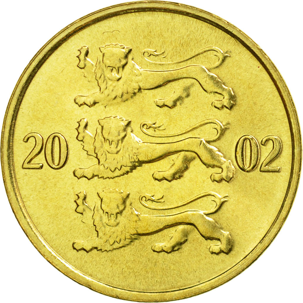 Munten, Estland, 10 Senti, 2002, no mint, PR, Aluminum-Bronze, KM:22