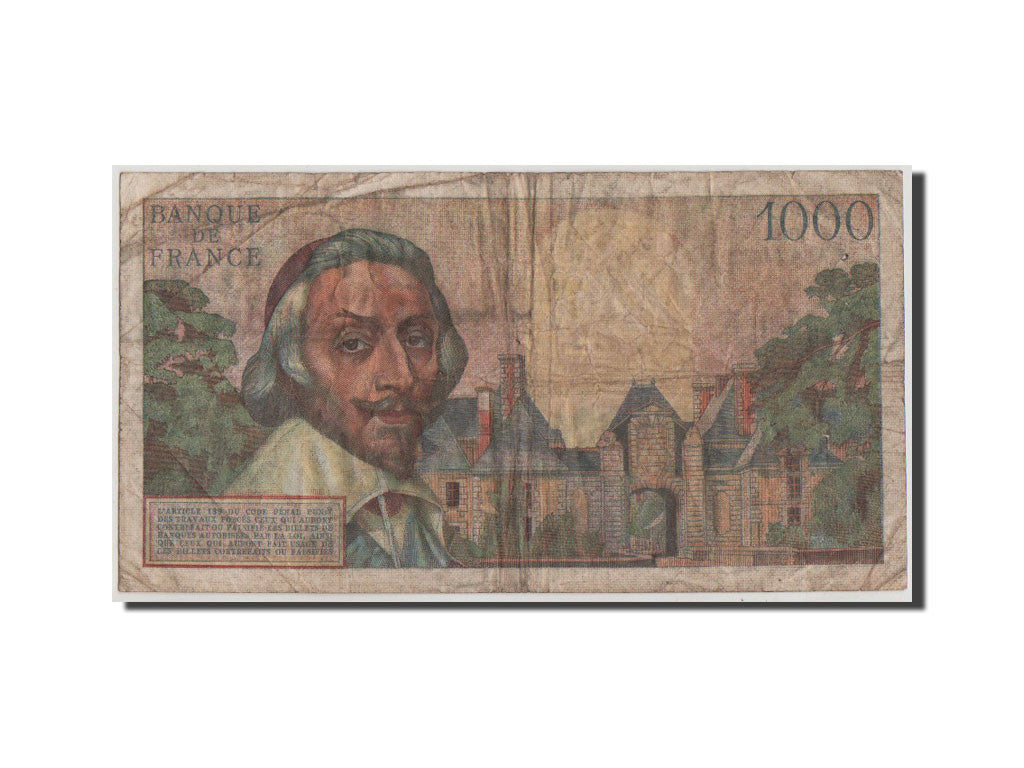 France, 1000 Francs Richelieu 1956, 1.3.1956, Pick 134a