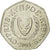 Moneda, Chipre, 50 Cents, 2004, SC, Cobre - níquel, KM:66