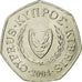 Coin, Cyprus, 50 Cents, 2004, MS(63), Copper-nickel, KM:66