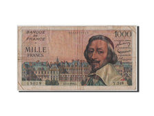 France, 1000 Francs, 1 000 F 1953-1957 ''Richelieu'', 1956, KM #134a, F(12-15),.