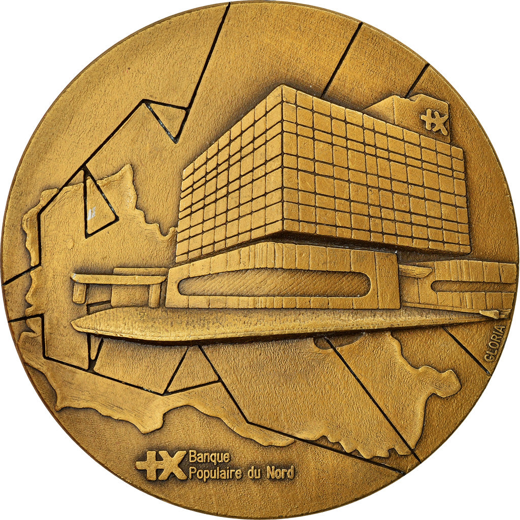 Francia, medaglia, Savings Bank, Banque Populaire du Nord, Gloria, BB+, Bronzo