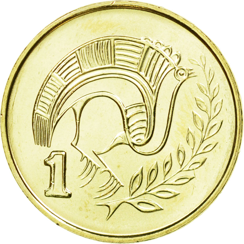 Coin, Cyprus, Cent, 2003, MS(63), Nickel-brass, KM:53.3