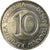 Moneda, Eslovenia, 10 Tolarjev, 2002, EBC, Cobre - níquel, KM:41