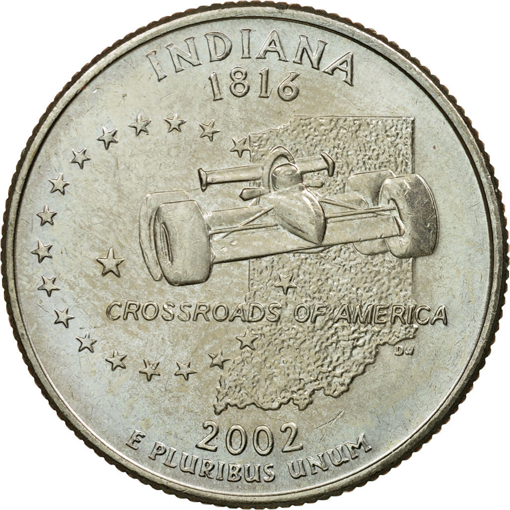 Moneta, Stati Uniti, Quarter, 2002, U.S. Mint, Denver, SPL-, Rame ricoperto in