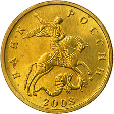 Coin, Russia, 10 Kopeks, 2003, Saint-Petersburg, MS(63), Brass, KM:602