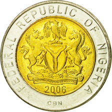 Monnaie, Nigéria, Naira, 2006, SUP, Bi-Metallic, KM:18