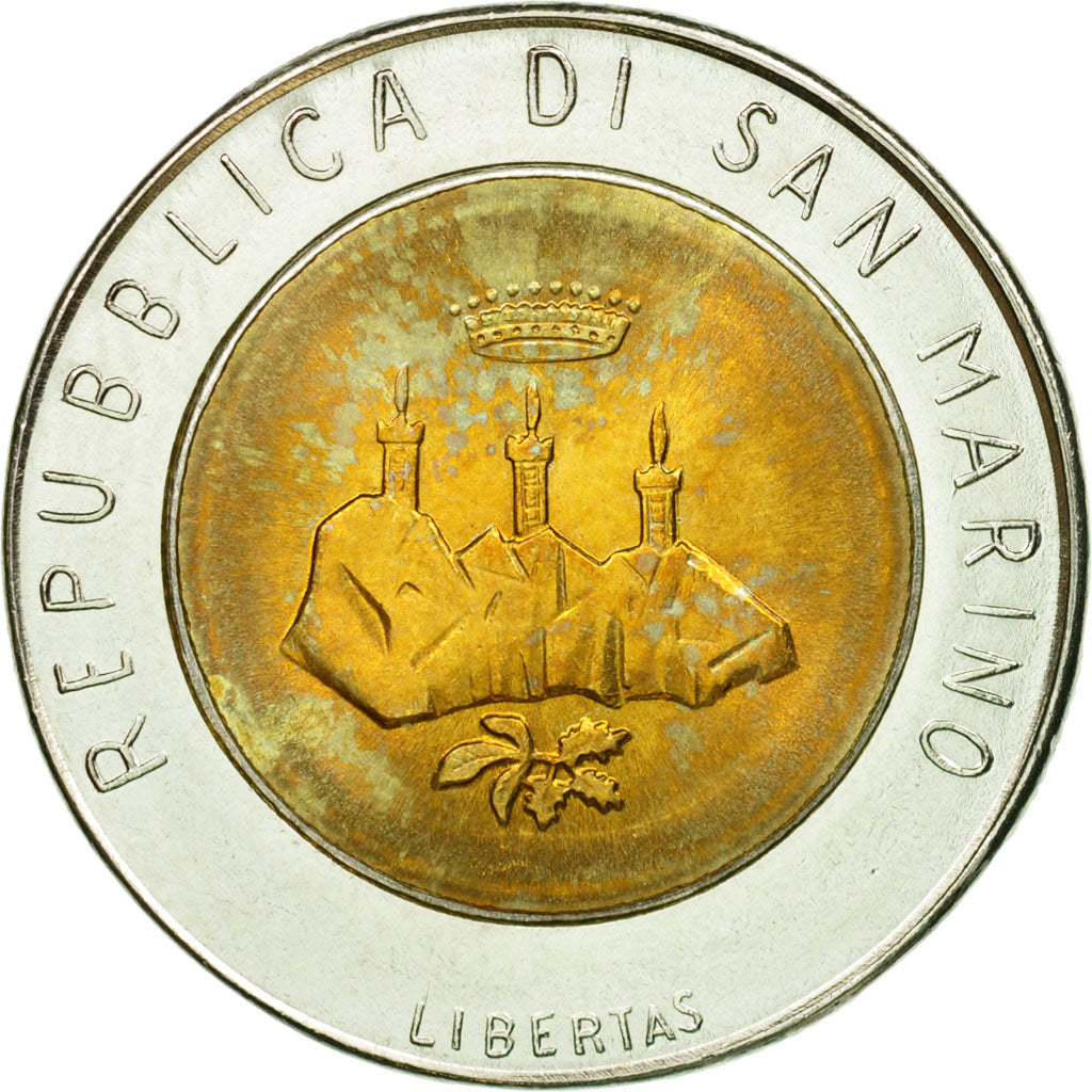 Monnaie, San Marino, 500 Lire, 1986, Rome, TTB, Bi-Metallic, KM:195