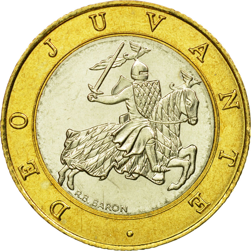 Coin, Monaco, Rainier III, 10 Francs, 2000, MS(63), Bi-Metallic, KM:163
