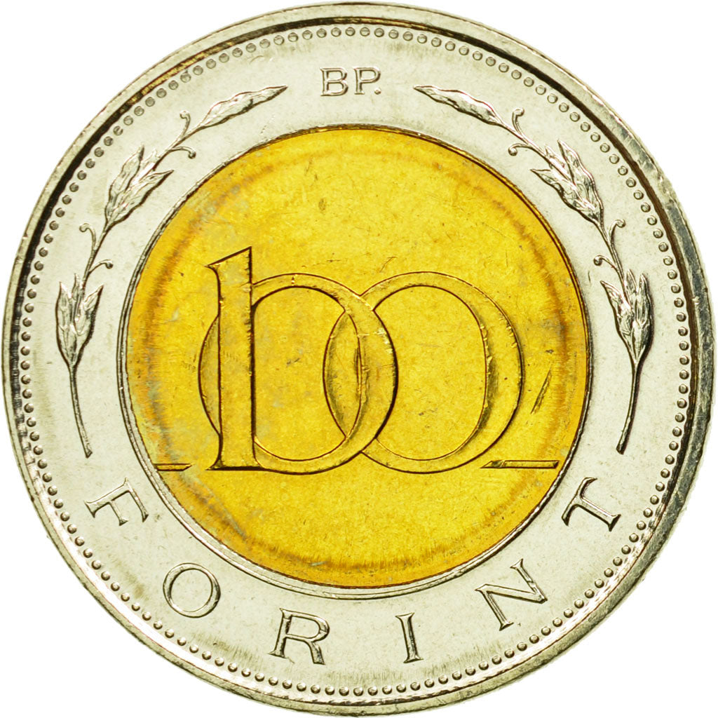 Moneda, Hungría, 100 Forint, 1997, Budapest, EBC, Bimetálico, KM:721