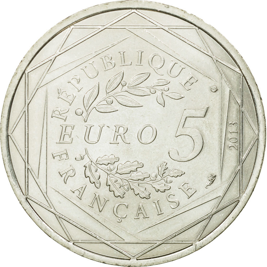 France, 5 Euro, Egalité, 2013, MS(63), Silver