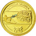 Liberia, 12 Dollars, Chapelle Sixtine, 2010, MS(65-70), Gold