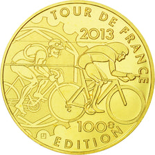 France, 5 Euro, 2013, MS(65-70), Gold