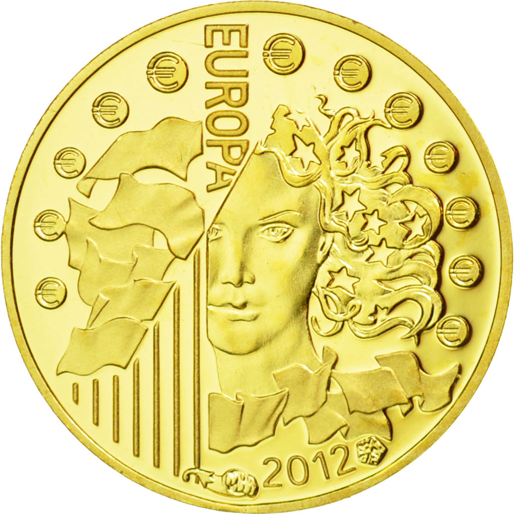 Monnaie, France, 5 Euro, 2012, FDC, Or, KM:1851