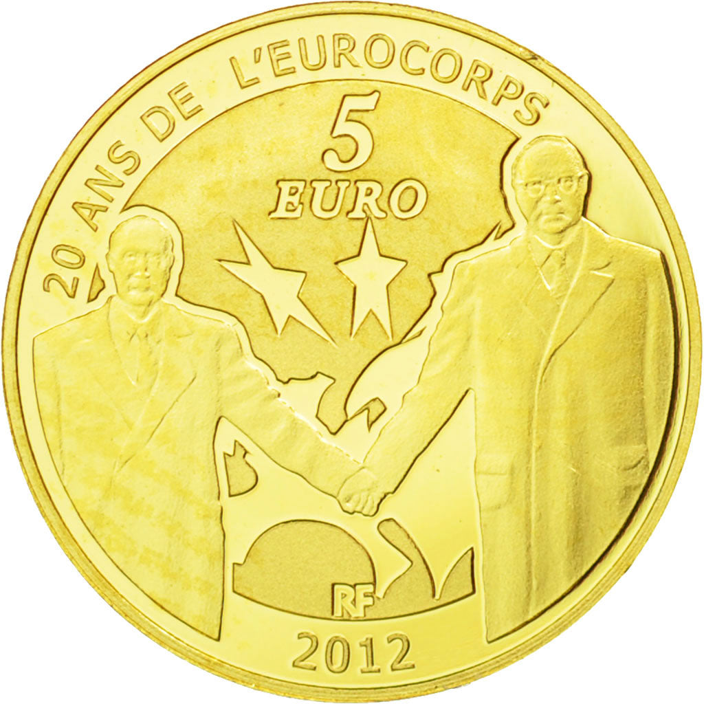 Monnaie, France, 5 Euro, 2012, FDC, Or, KM:1851