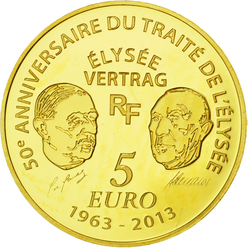 Francia, 5 Euro, 2013, FDC, Oro, KM:2092