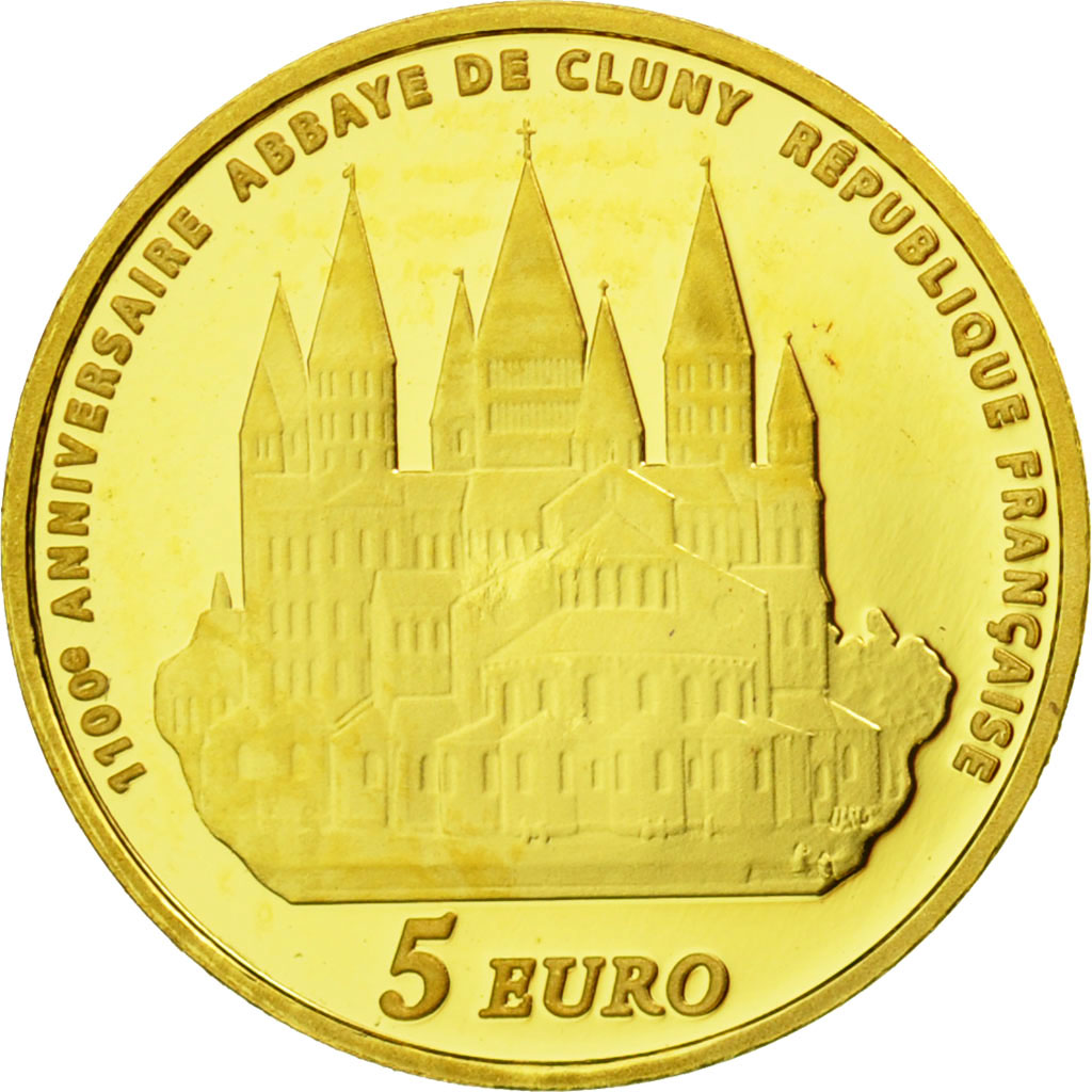 Coin, France, 5 Euro, 2010, MS(65-70), Gold, KM:1680