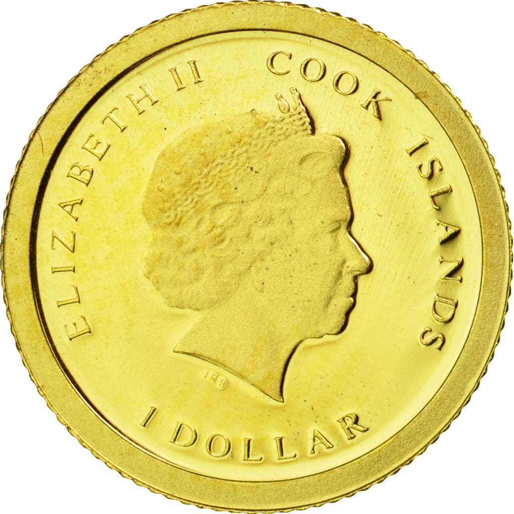 Coin, Cook Islands, Dollar, 2013, MS(65-70), Gold