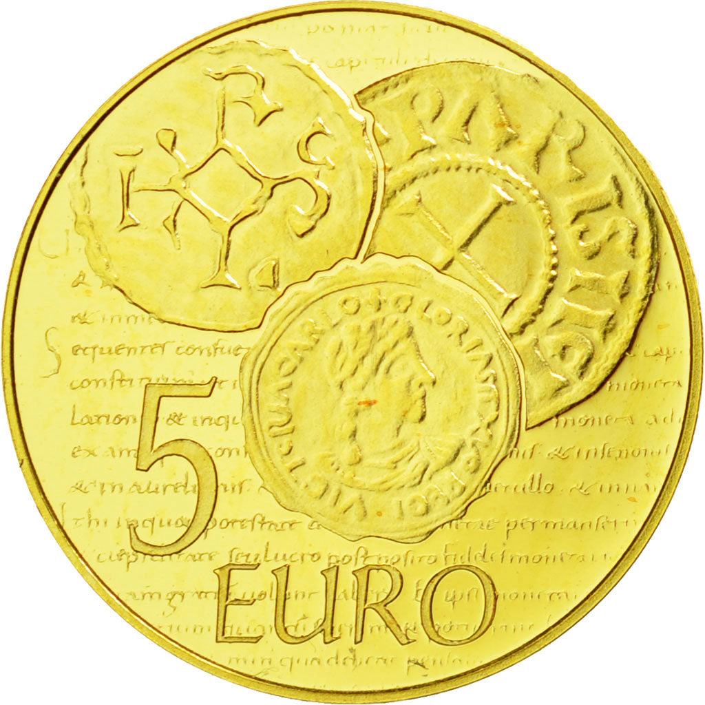 France, 5 Euro, Semeuse, 2014, PROOF MS(65-70), Gold