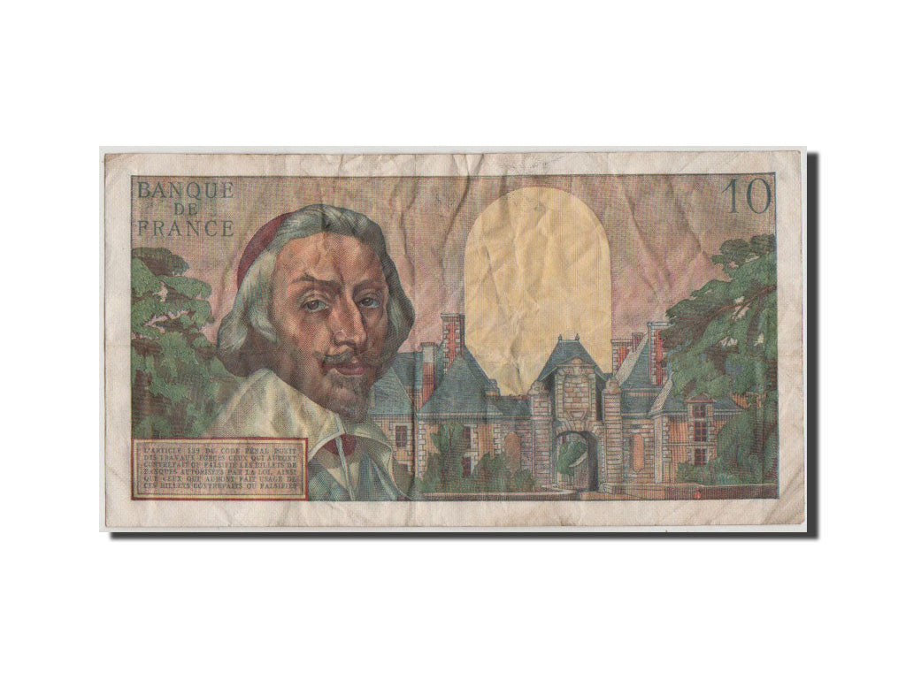 Francia, 10 Nouveaux Francs, 10 NF 1959-1963 ''Richelieu'', 1959, KM:142a, MB...