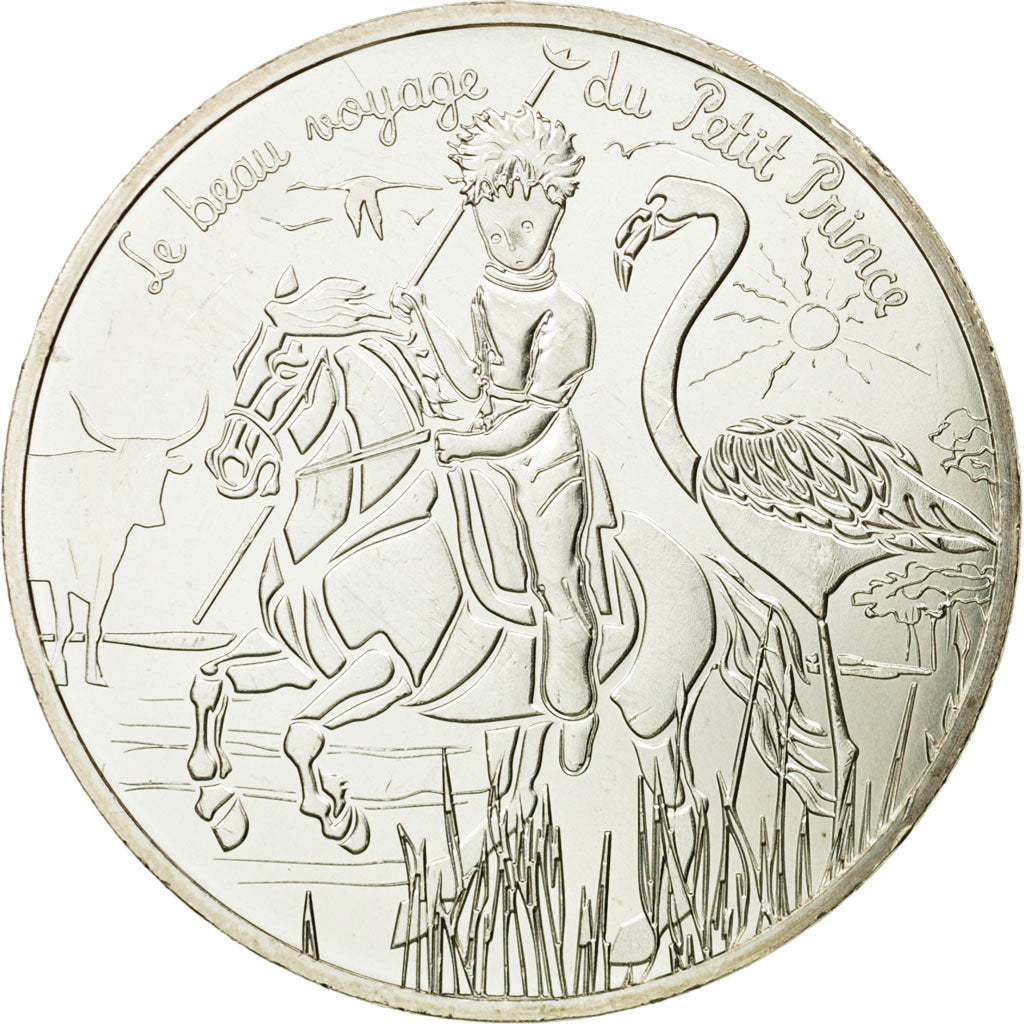 France, 10 Euro, Petit Prince à cheval, 2016, MS(65-70), Silver