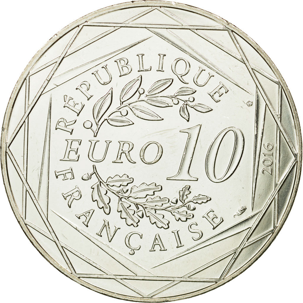 France, 10 Euro, Petit prince à Paris, 2016, MS(65-70), Silver