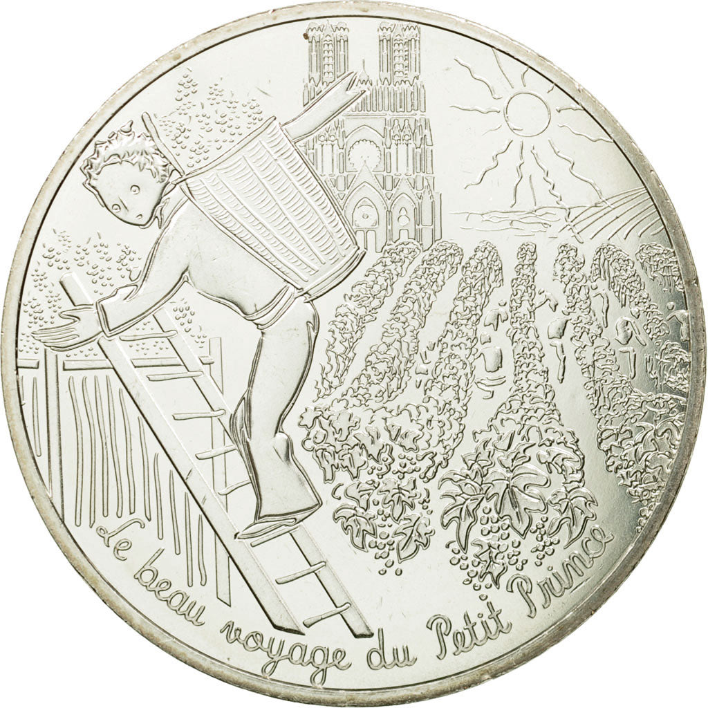 France, 10 Euro, Petit prince fait les vendanges, 2016, FDC, Argent