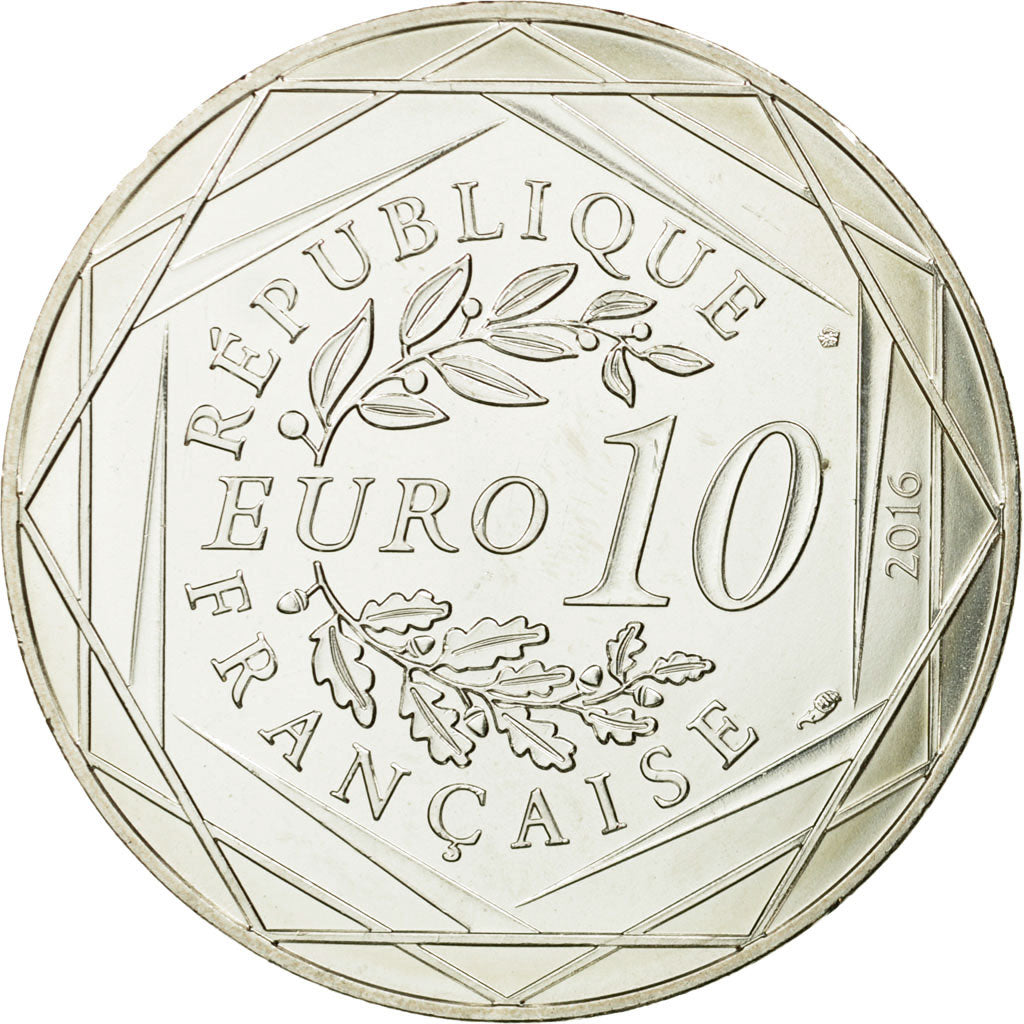 France, 10 Euro, Petit prince fait les vendanges, 2016, FDC, Argent