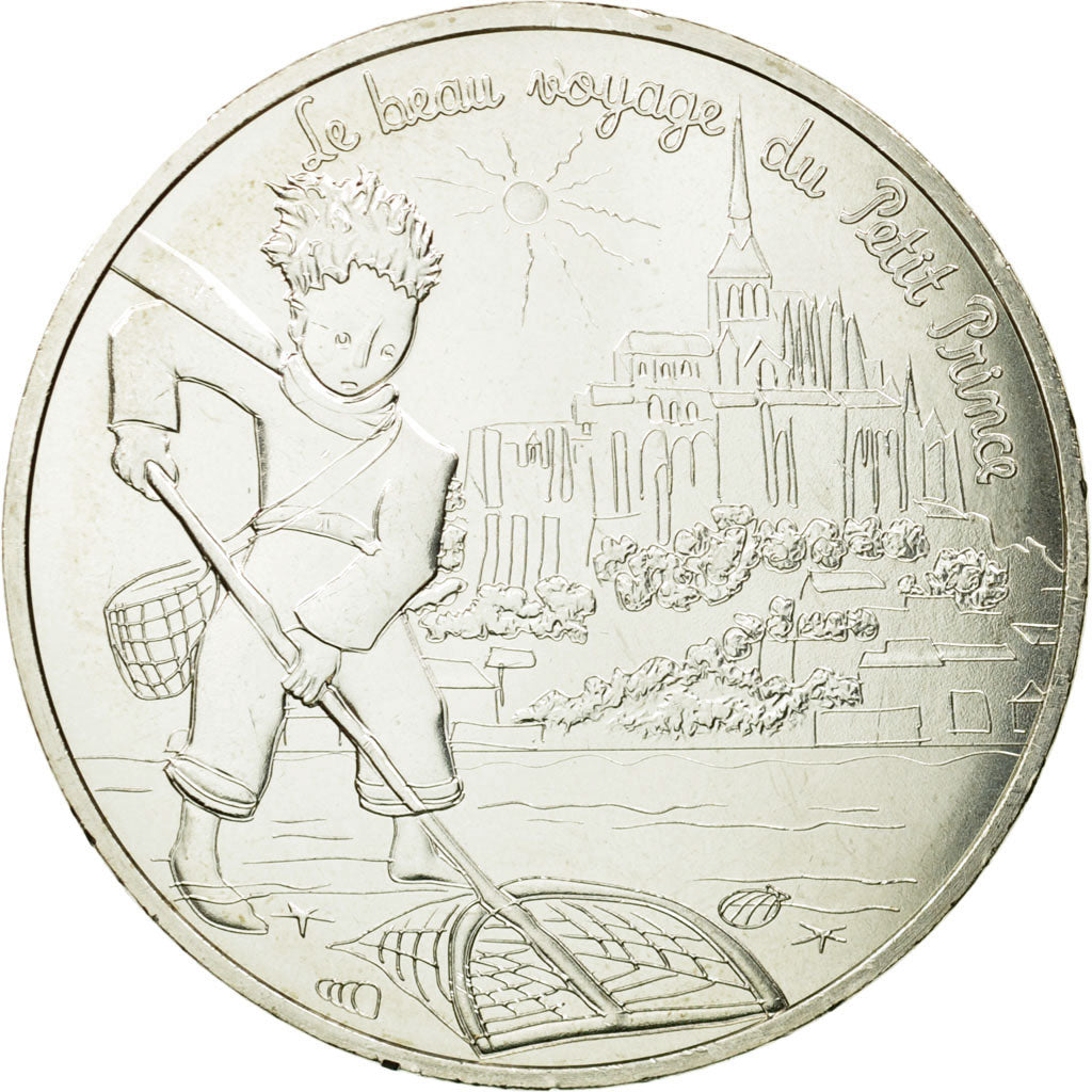 France, 10 Euro, Petit prince au Mont-Saint-Michel, 2016, MS(65-70), Silver