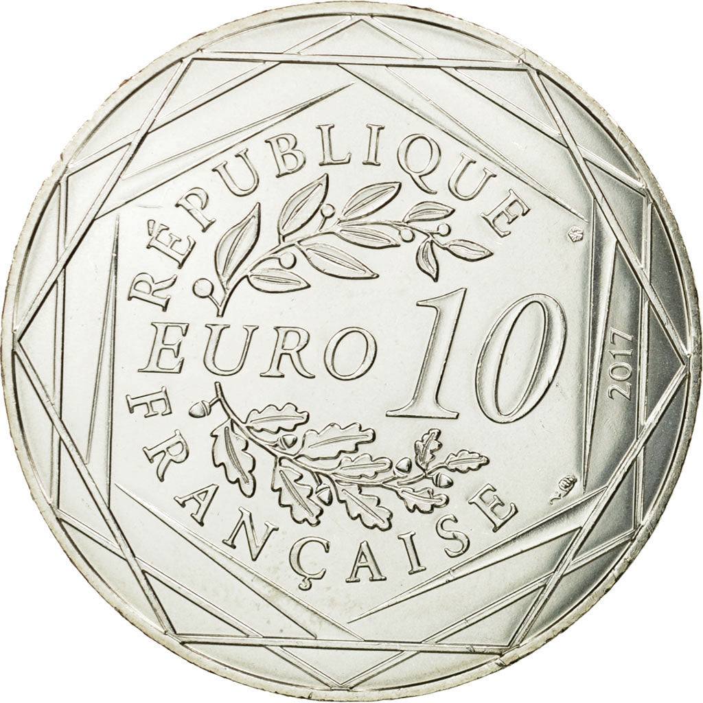 France, 10 Euro, Paris universelle, 2017, MS(65-70), Silver