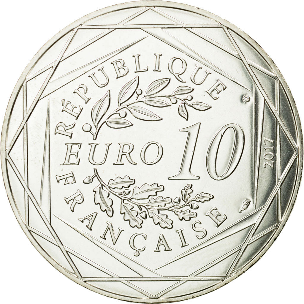 France, 10 Euro, Toulouse la conquérante, 2017, MS(65-70), Silver