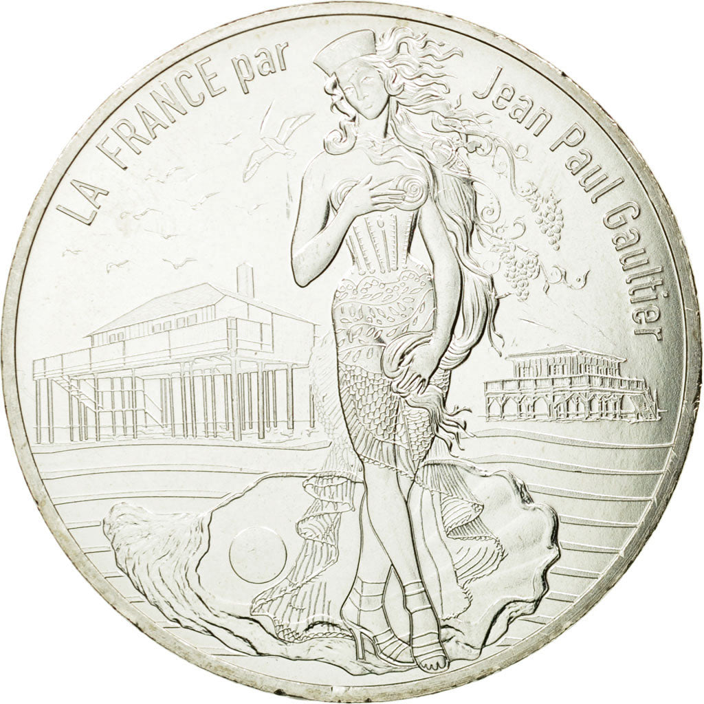 France, 10 Euro, L'Aquitaine nouvelle, 2017, MS(65-70), Silver
