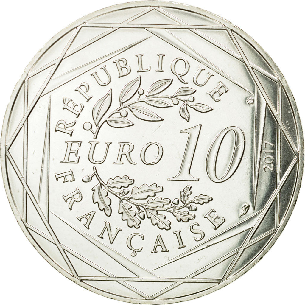 France, 10 Euro, La Bretagne, Breizh, 2017, MS(65-70), Silver