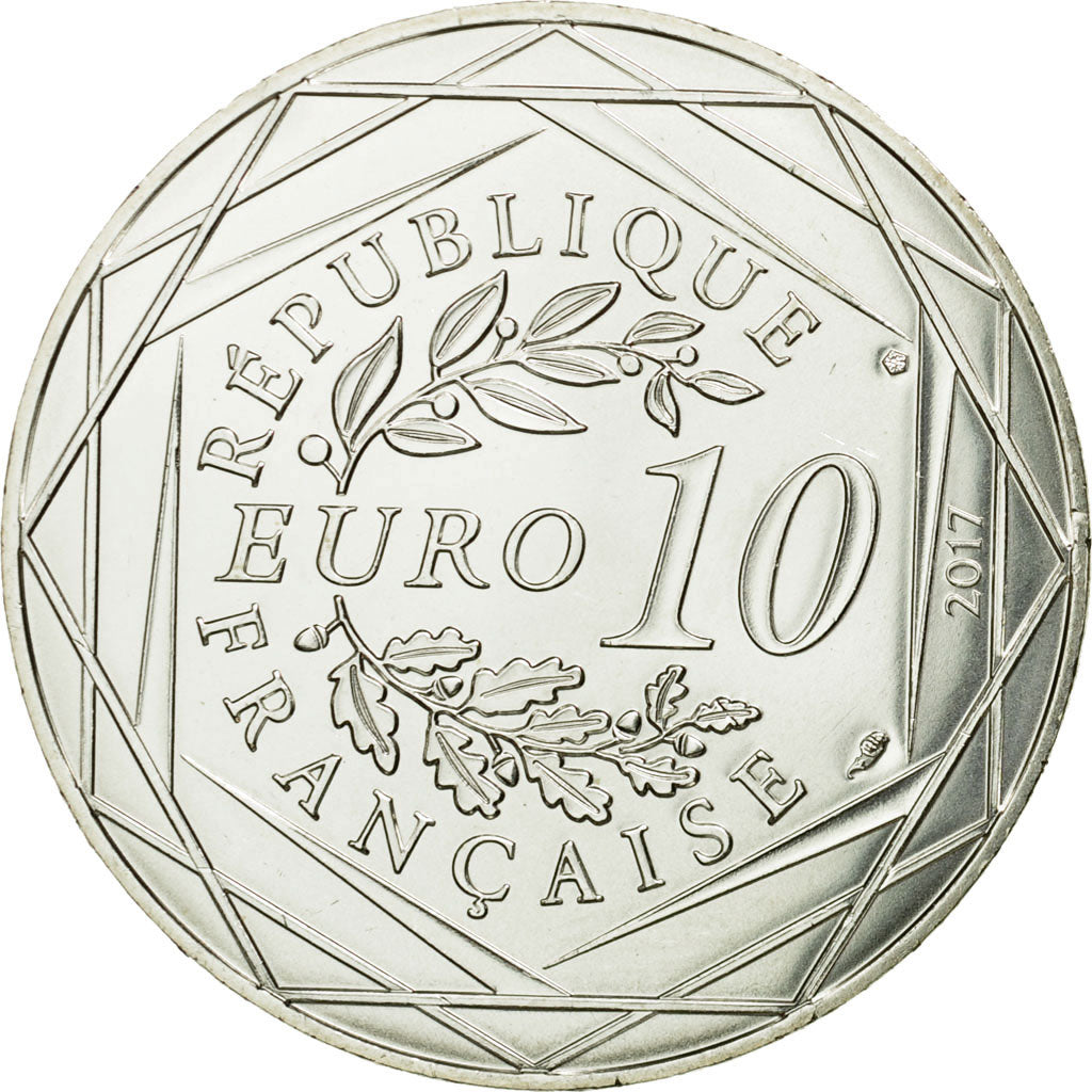France, 10 Euro, Le Nord vivifiant, 2017, MS(65-70), Silver