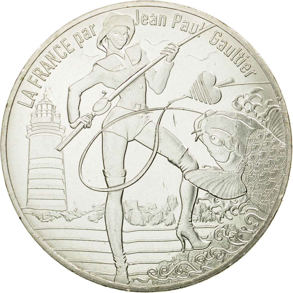 France, 10 Euro, La Bretagne pêchue, 2017, MS(65-70), Silver