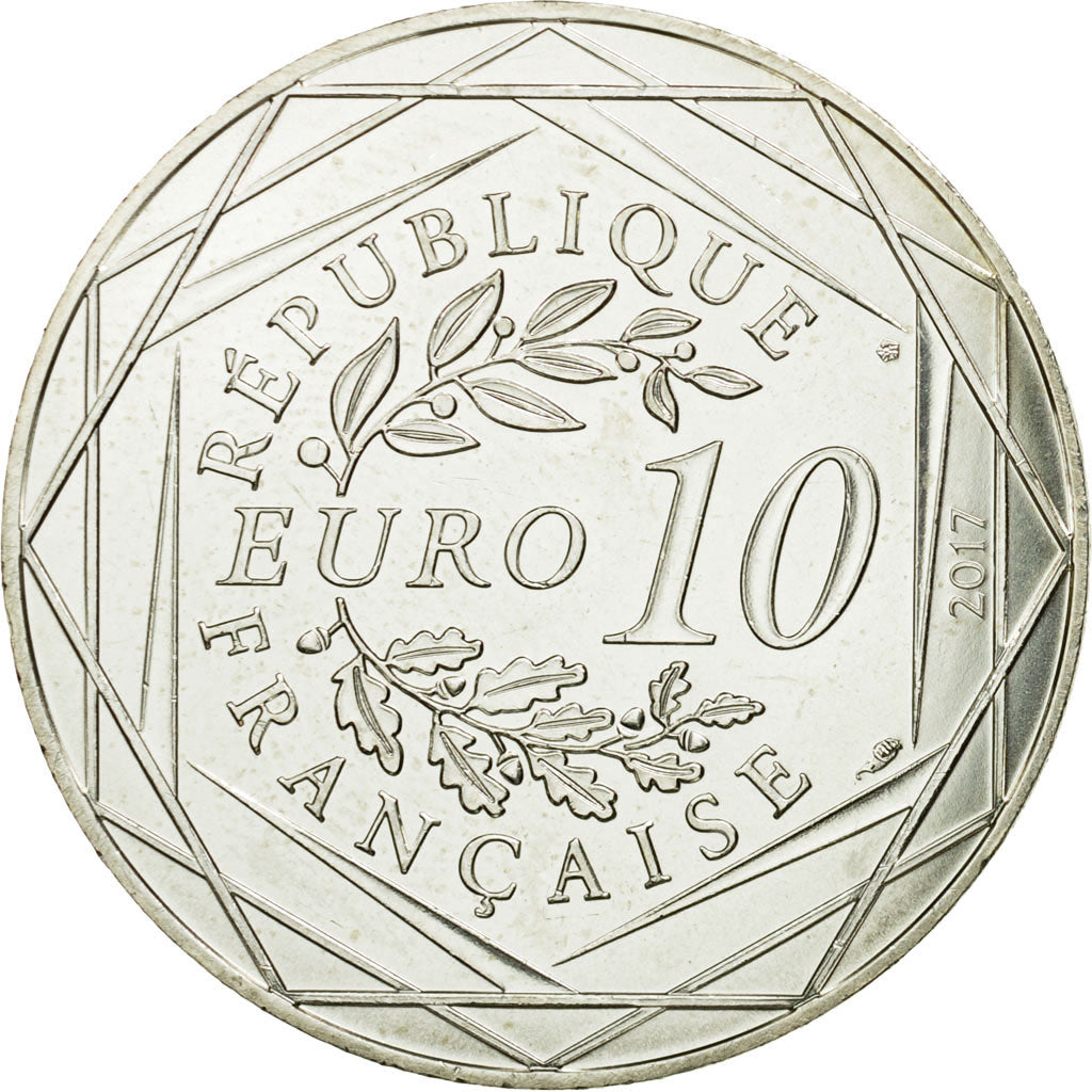 France, 10 Euro, L'Auvergne volcanique, 2017, FDC, Argent