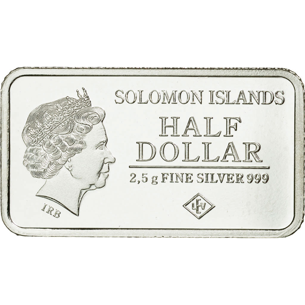Moneda, Islas Salomón, Half Dollar, 2015, FDC, Plata