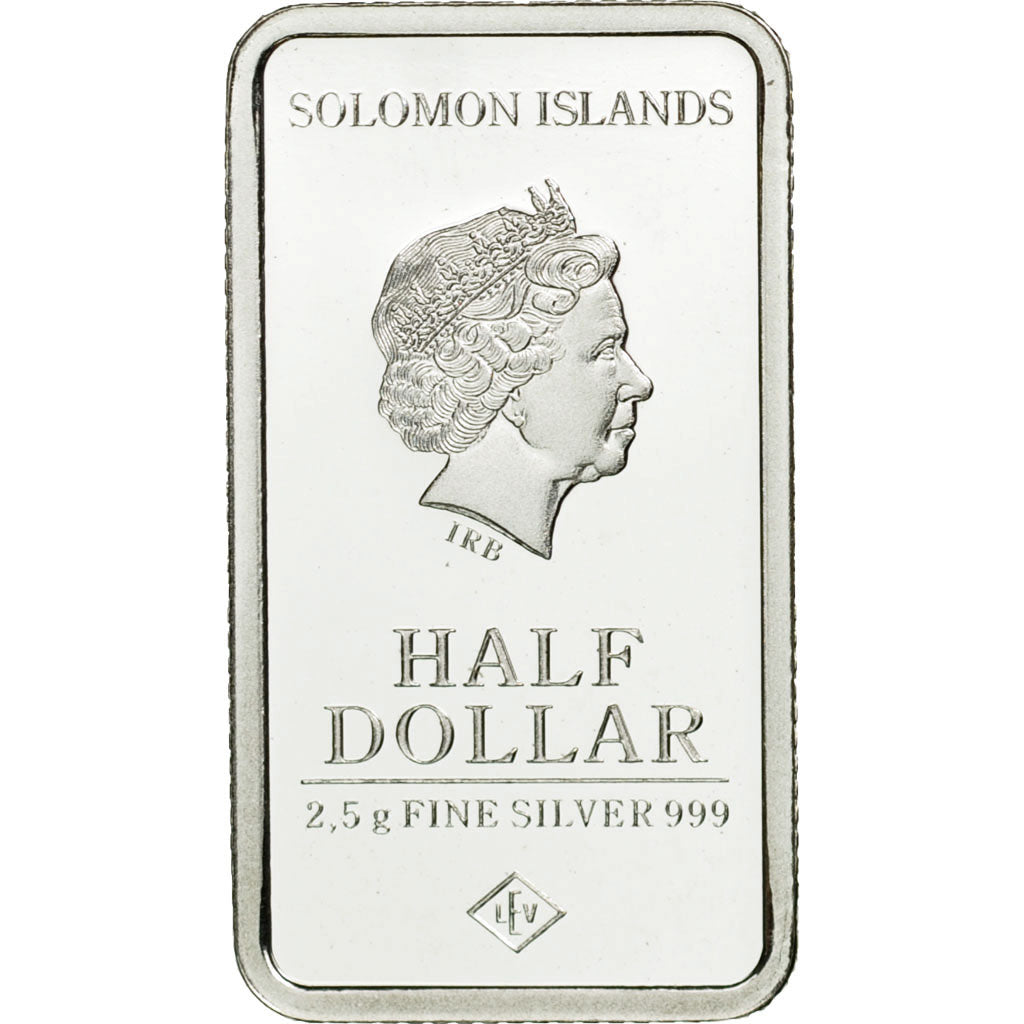 Moneda, Islas Salomón, Half Dollar, 2015, FDC, Plata