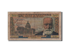 France, 500 Francs, 500 F 1954-1958 ''Victor Hugo'', 1955, KM #133a, F(12-15),..