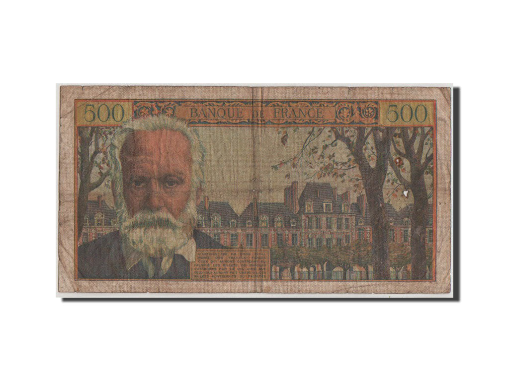 France, 500 Francs, 500 F 1954-1958 ''Victor Hugo'', 1955, KM #133a, F(12-15),..