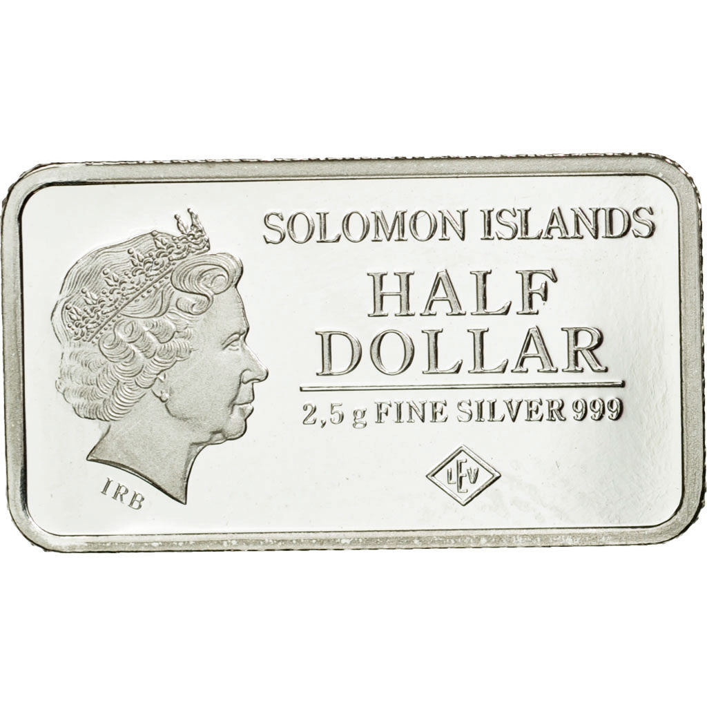 Moneda, Islas Salomón, Half Dollar, 2015, FDC, Plata