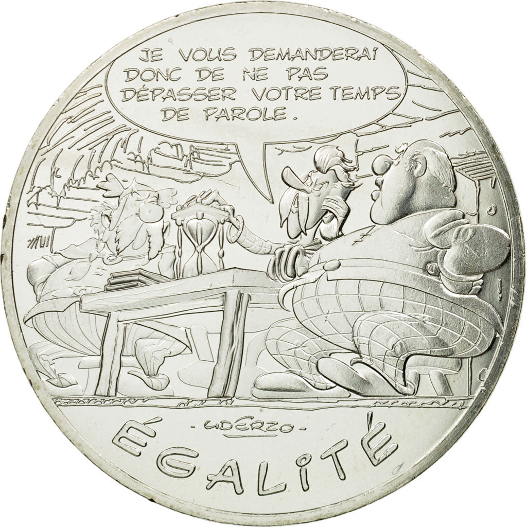 France, 10 Euro, Egalité, Abraracourcix, Assurancetourix, 2015, MS(65-70)