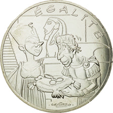 France, 10 Euro, Egalité, Cléopatre, César, 2015, MS(65-70), Silver