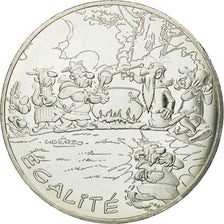 France, 10 Euro, Egalité, Gaulois, Chaudron, 2015, MS(65-70), Silver