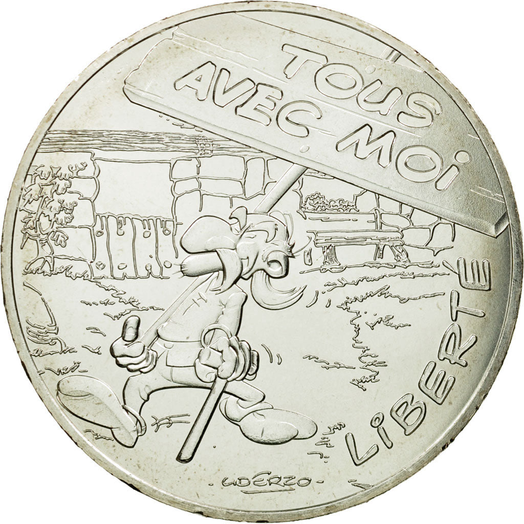 France, 10 Euro, Liberté Agecanonix, 2015, MS(65-70), Silver